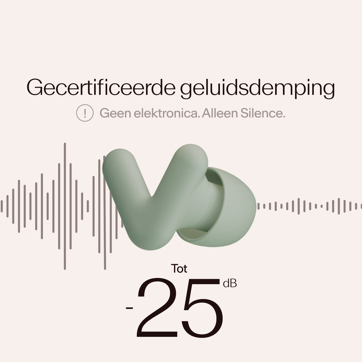 Alpine Silence oordoppen met gecertificeerde geluidsdemping #color_green #lang_nl
