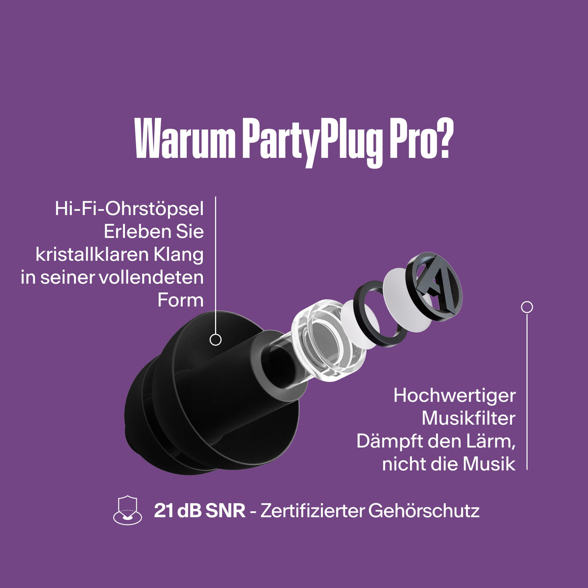 Alpine PartyPlug Pro #color_black #lang_de