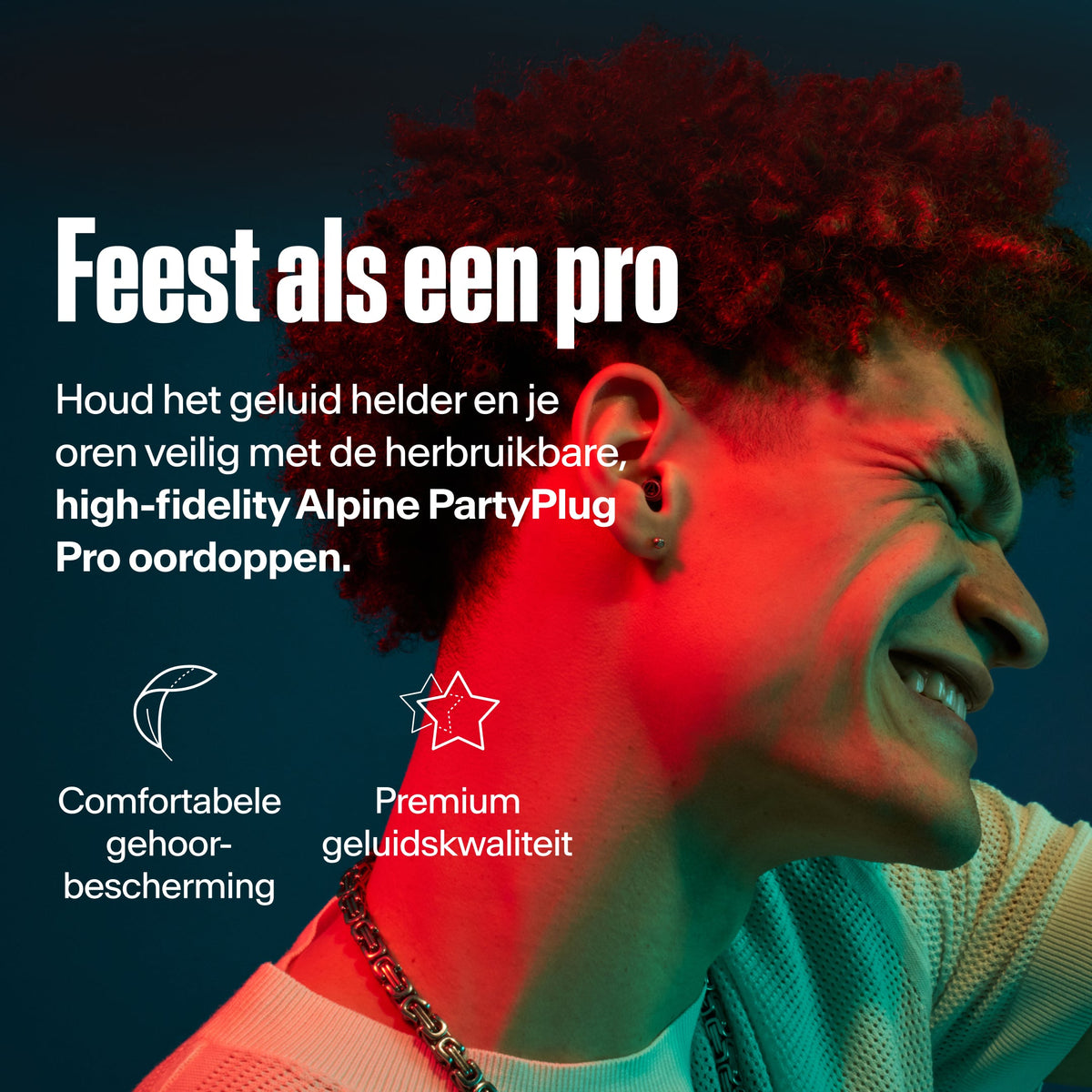 Alpine PartyPlug Pro festivaloordoppen black #color_black #lang_nl