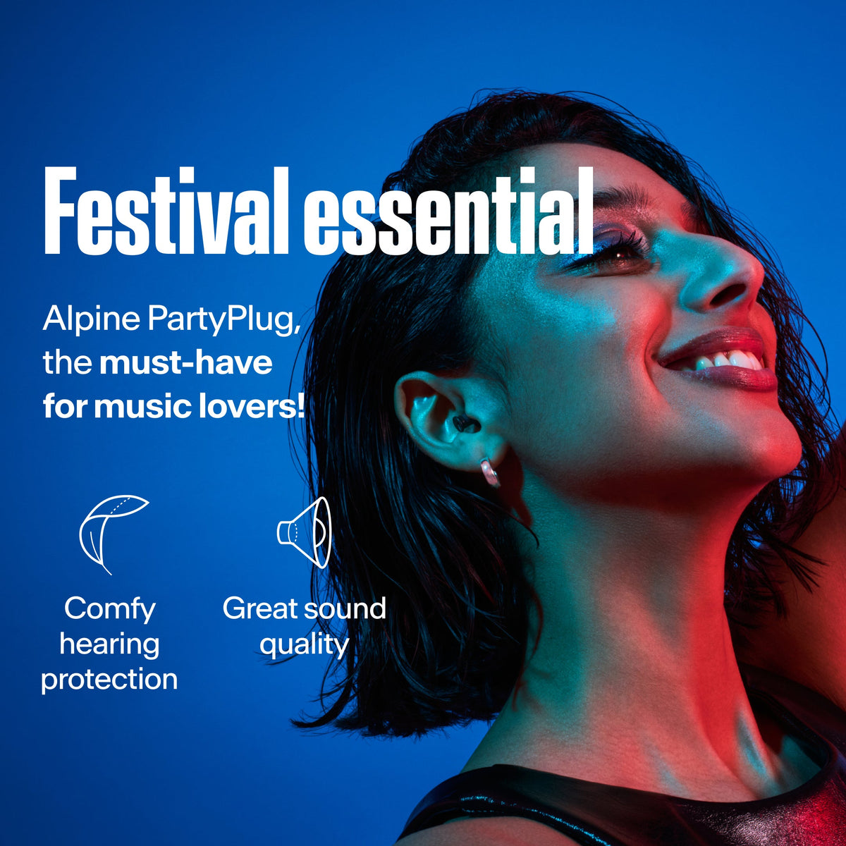 Alpine PartyPlug festival earplugs productdetail black #color_black #lang_en