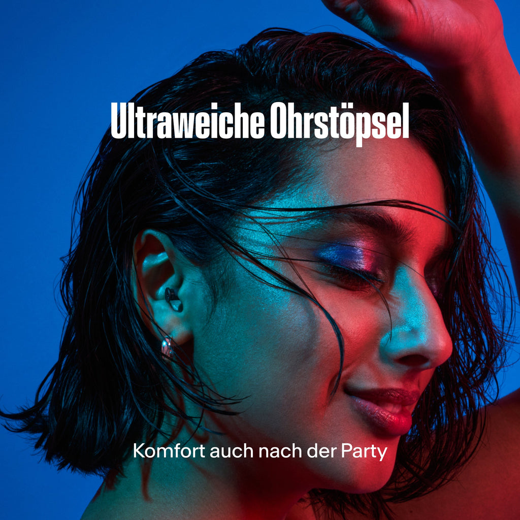 Alpine PartyPlug Festival-Ohrstöpsel schwarz #color_black #lang_de