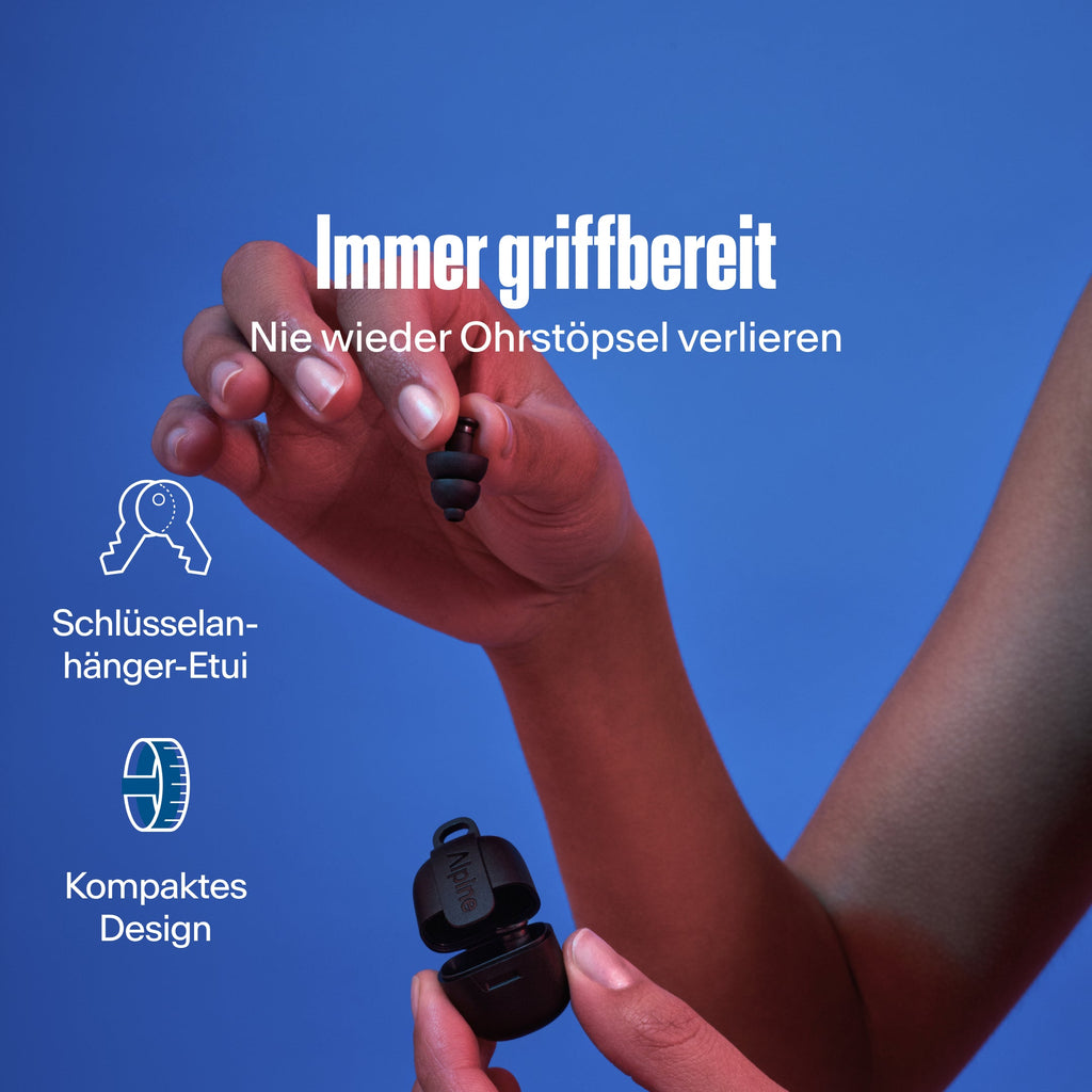 Alpine PartyPlug Festival-Ohrstöpsel schwarz #color_black #lang_de