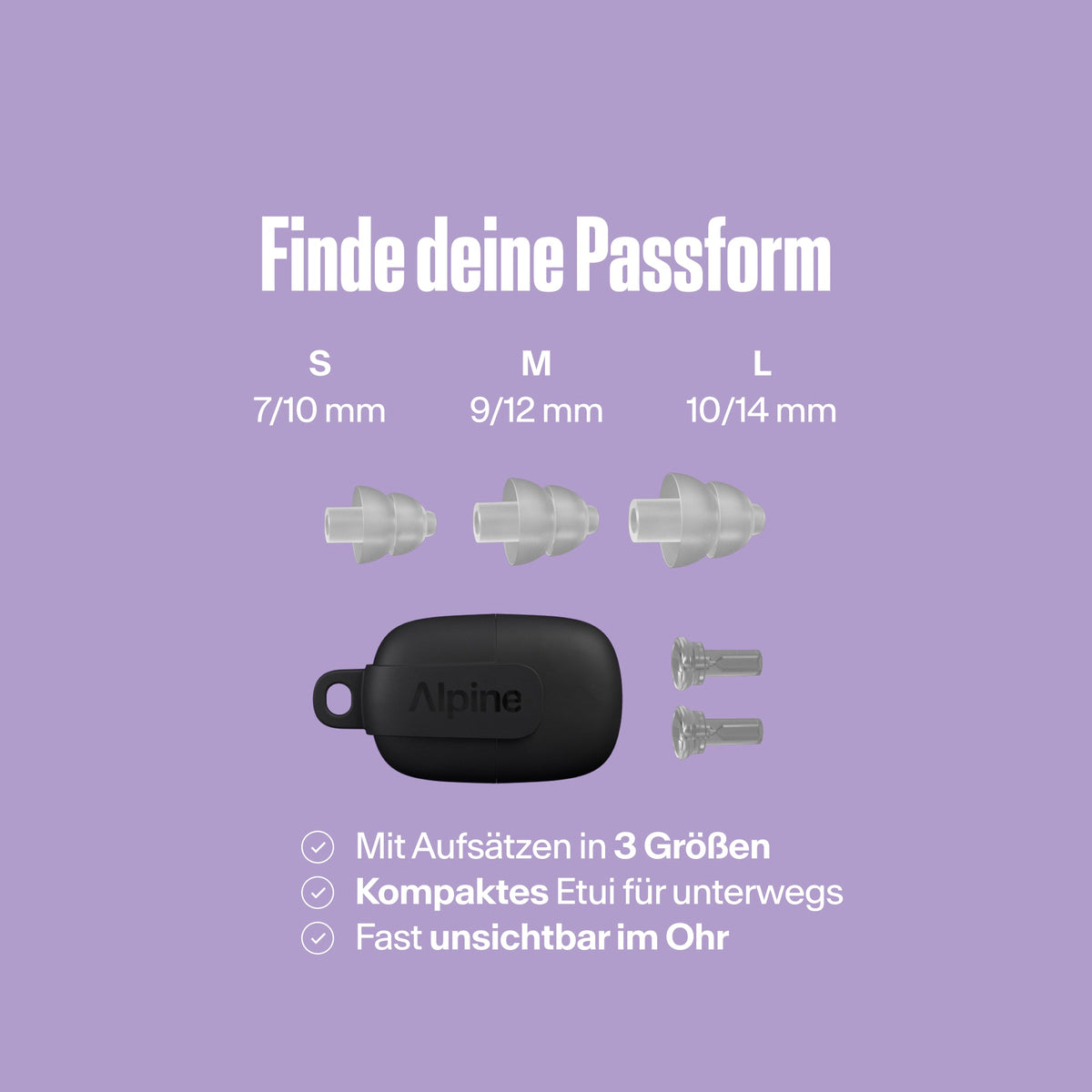Alpine PartyPlug Festival-Ohrstöpsel transparent #color_transparent #lang_de