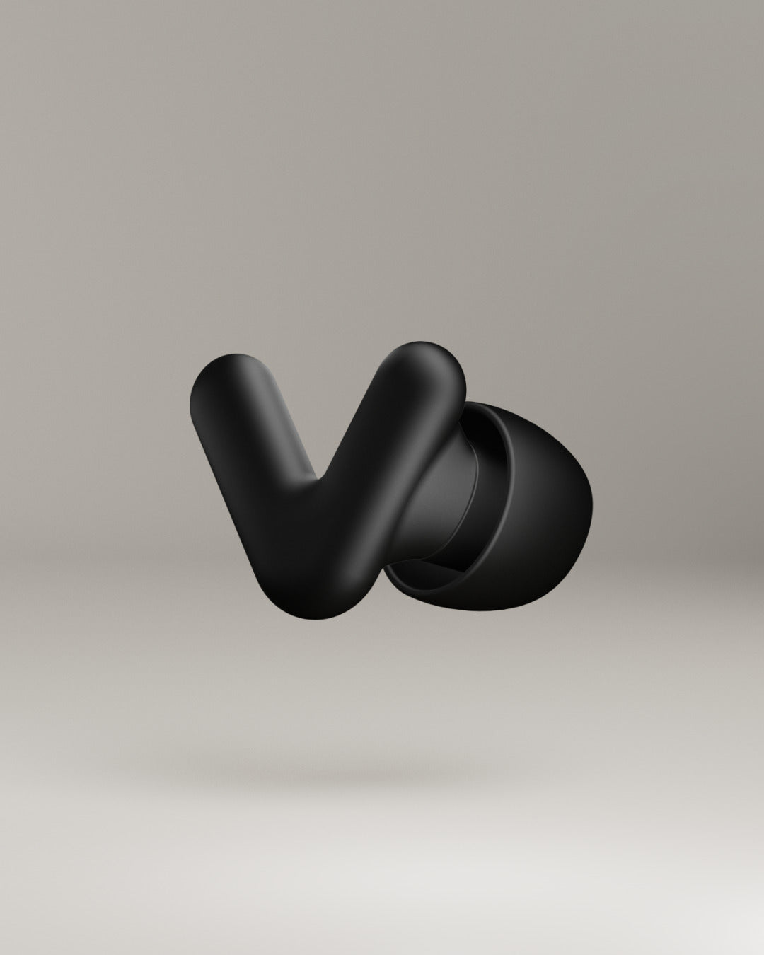 Alpine Silence productafbeelding van één oordopje – black #color_black #pdp_hide