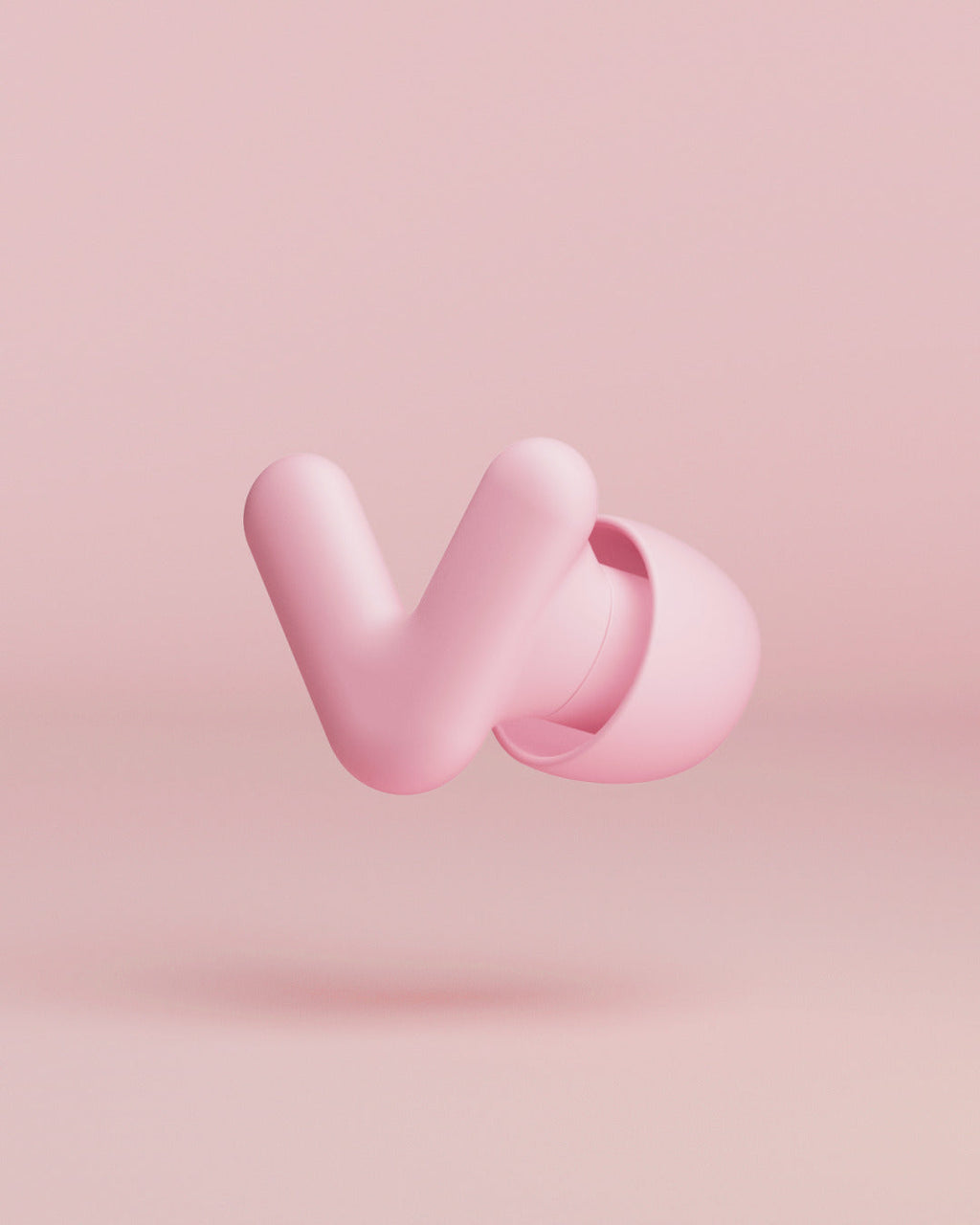 Alpine Silence productafbeelding van één oordopje – pink #color_pink #pdp_hide