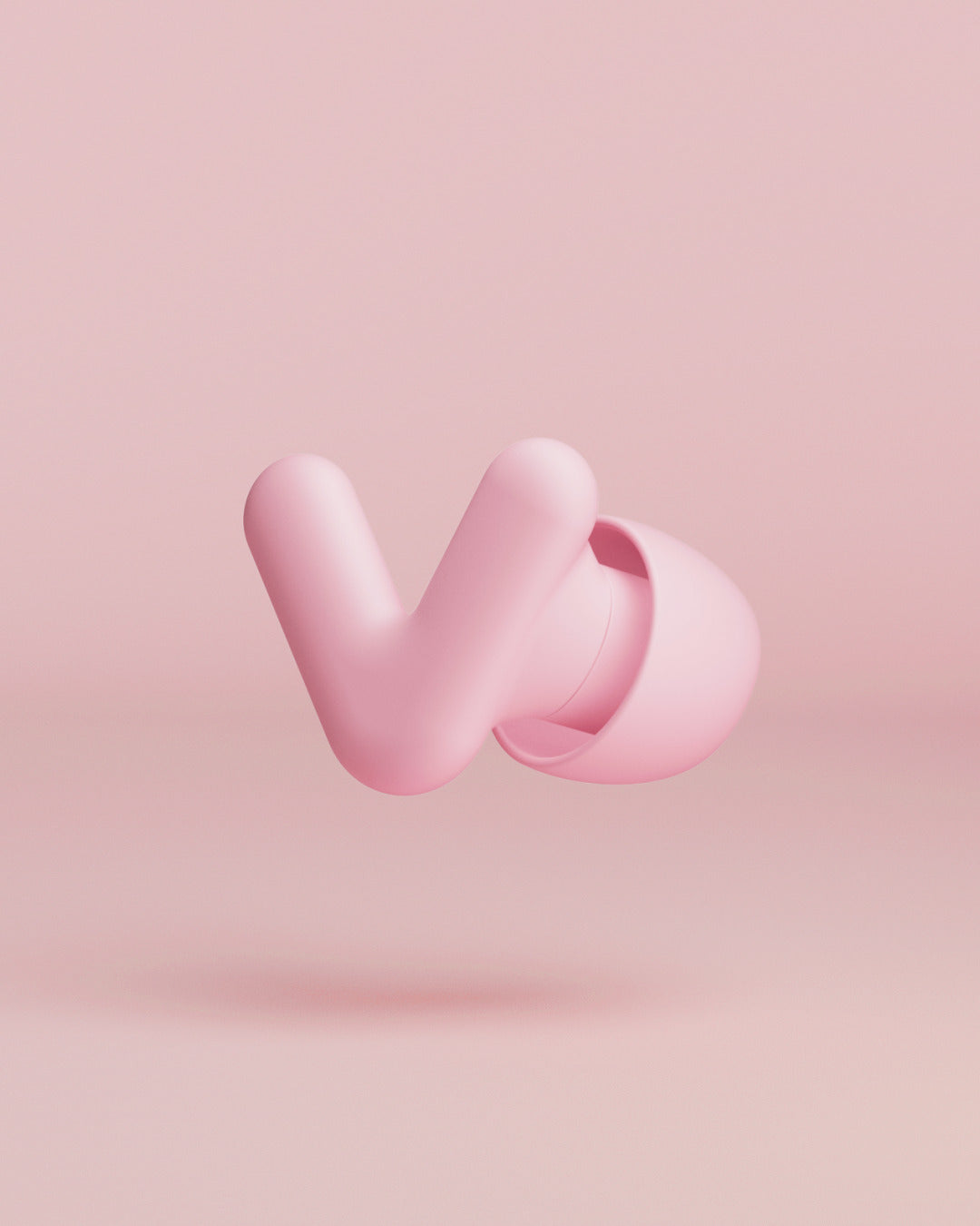 Alpine Silence productafbeelding van één oordopje – pink #color_pink #pdp_hide