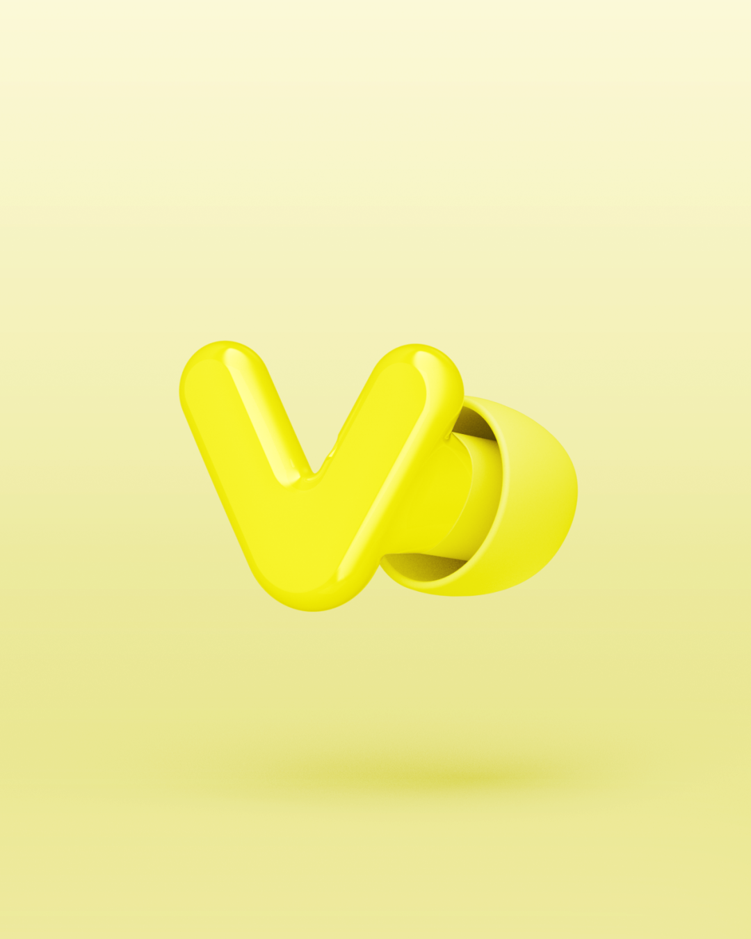 Render van één Alpine Tune oordop in neon-yellow #color_neon-yellow #pdp_hide