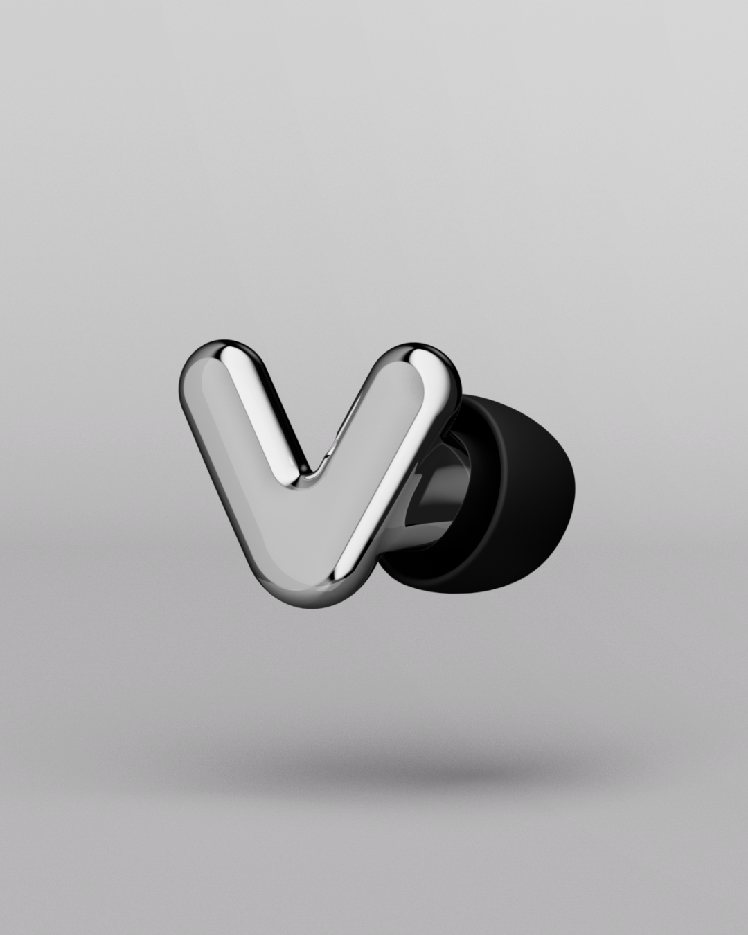 Render van één Alpine Tune oordop in silver #color_silver #pdp_hide